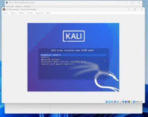 Figura 13 - Tela inicial de instalação do Kali Linux
