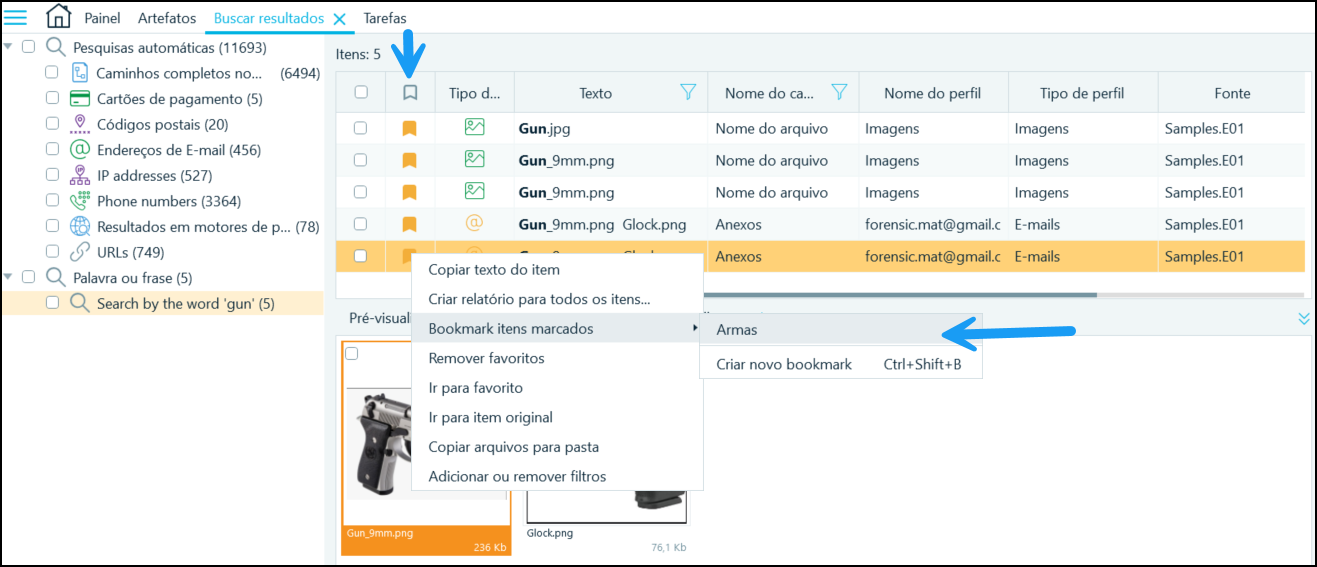 Figura 33- Tela com resultado da pesquisa de termo