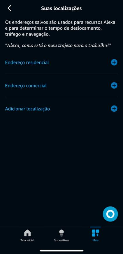 Imagem 47 - Aplicativo Amazon Alexa | Suas localizações